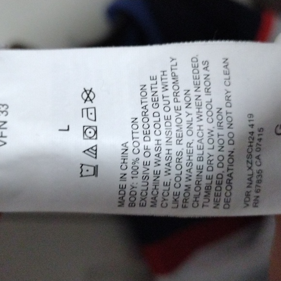 Nautica Mens Large 1/4 Zip Sweater Red & Navy Blue - Picture 7 of 7